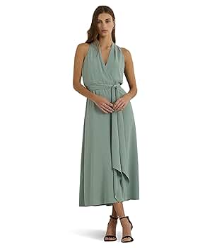 SALE国内即発【Ralph Lauren】サテントリムウエス トリボンDress SALE国内即発【Ralph Lauren】サテントリムウエス トリボンDress
